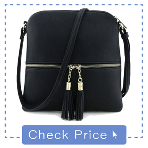 Lightweight Crossbody Bag with Tassel