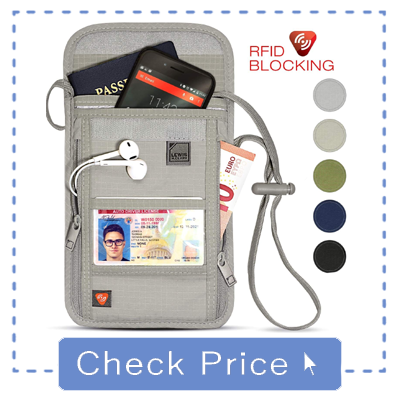 Lewis N. Clark RFID Blocking Stash Neck Wallet