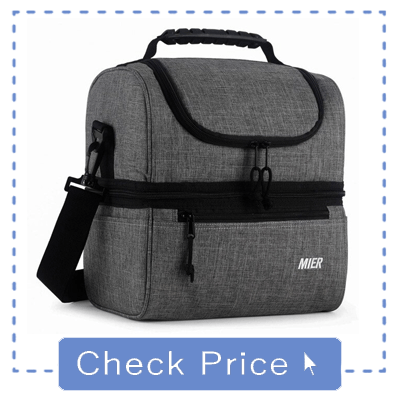 Adult Double Deck Insulated Lunch Bag